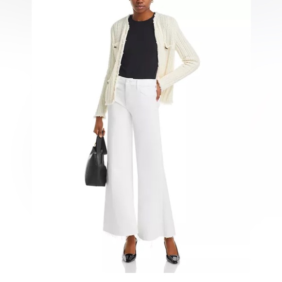 MOTHER THE ROLLER HIGH RISE WIDE LEGS JEANS IN FAIREST OF THEM ALL SIZE 34 - Picture 2 of 9